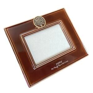Grasslands Road Brown Ceramic Frame "My Family Tree is Full of Nuts" 4x6 Photo